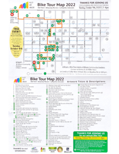 2022 Alley Art Bike Tour Map
